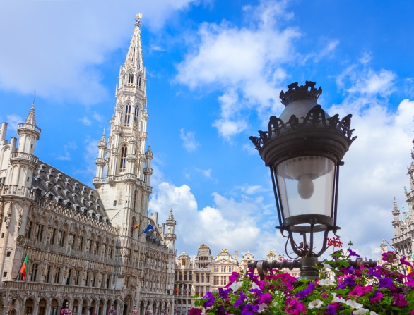 Brussels city scene