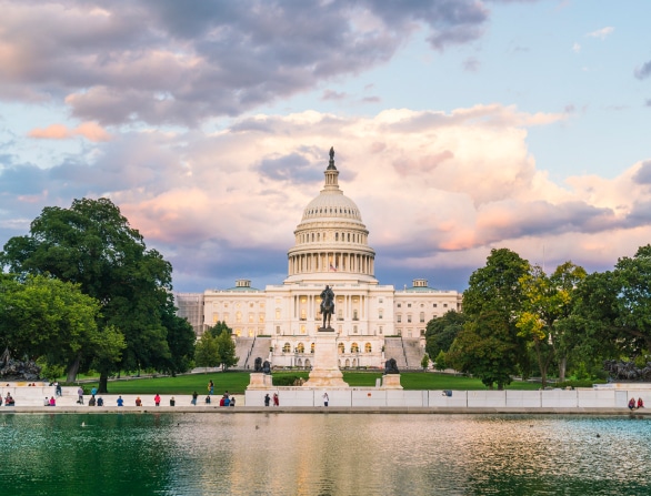 View of the Capitol Building, Washington DC